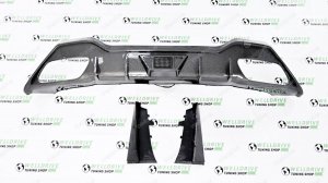 Диффузор BMW 8 G16 AC style с LED стопом под карбон