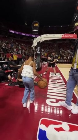 Zhuri showing off the handles for LeBron