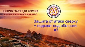 Кёнгму Хапкидо. Полицейская дубинка. Защита от атаки сверху + подхват под обе ноги. #7