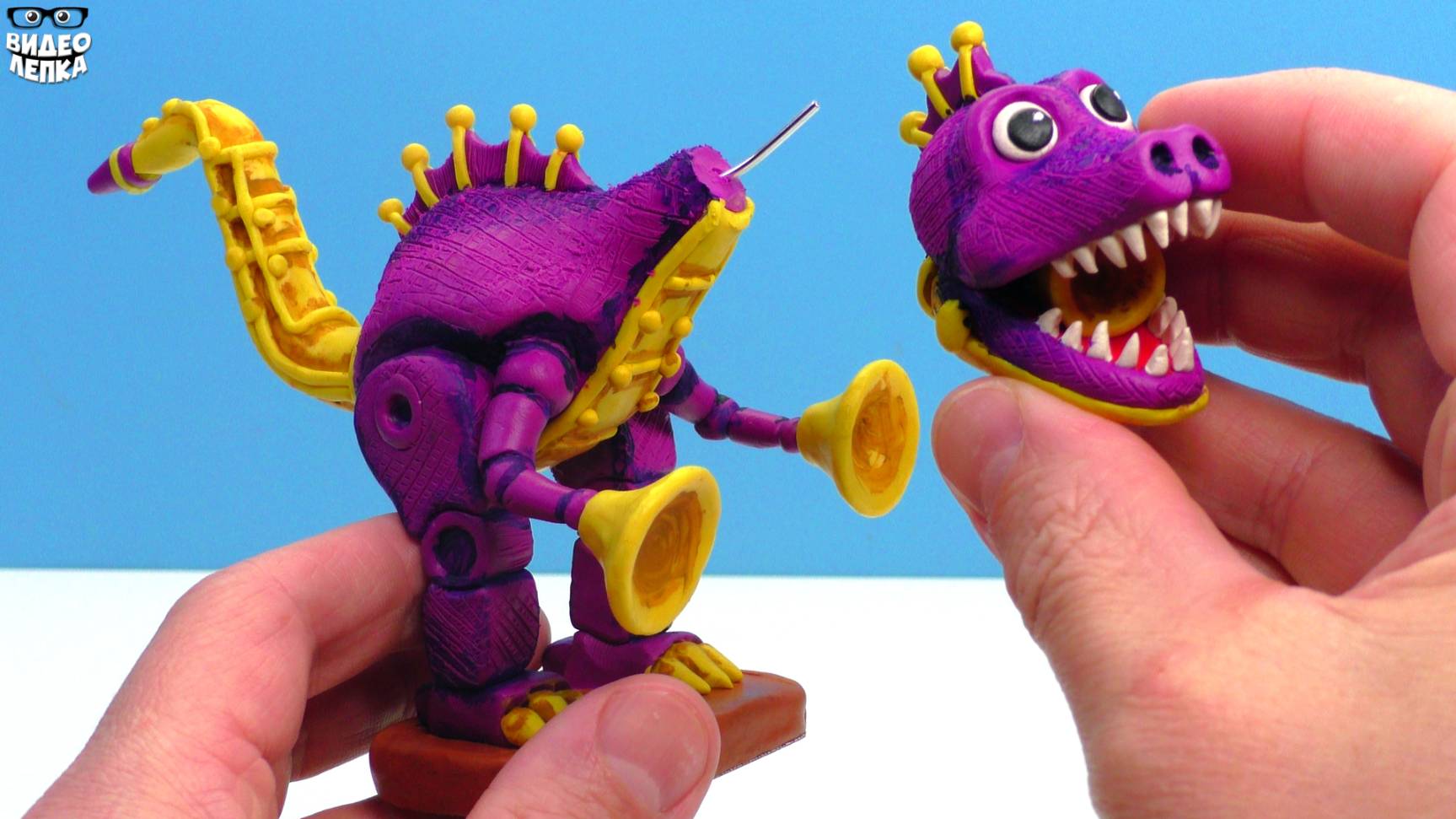 Лепим Поппи Плейтайм 5  SAXOSAURUS Poppy Playtime 5 ► Видео Лепка смотреть онлайн