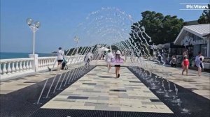 Геленджик Кабардинка набережная пляж Парус сегодня 16 июля 2025. Море и погода в Геленджике сейчас