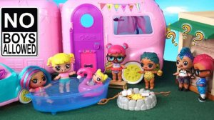 Куклы ЛОЛ Создали Женский Клуб Против Мальчишек! LOL DOLL Surprise Мультик для детей