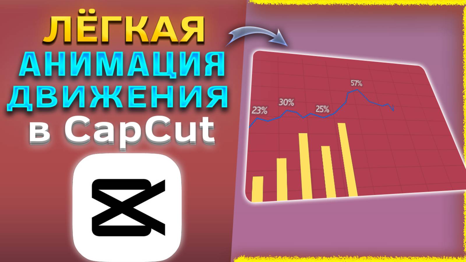 Как создать простую анимацию движения в CapCut / КапКат смотреть онлайн