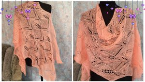 Шикарный узор спицами для палантина🔥
