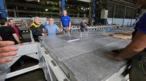 Вакуумный перфорированный стол с функцией воздушной подушки для портального станка