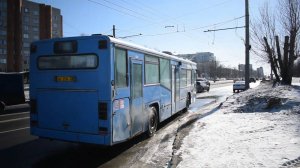 Автобус Scania MaxCi CN113CLL (АР 206 22). Покатушки по Барнаулу.