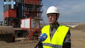 Перевод мирнинского асфальтобетонного завода на нефть снижает затраты производства