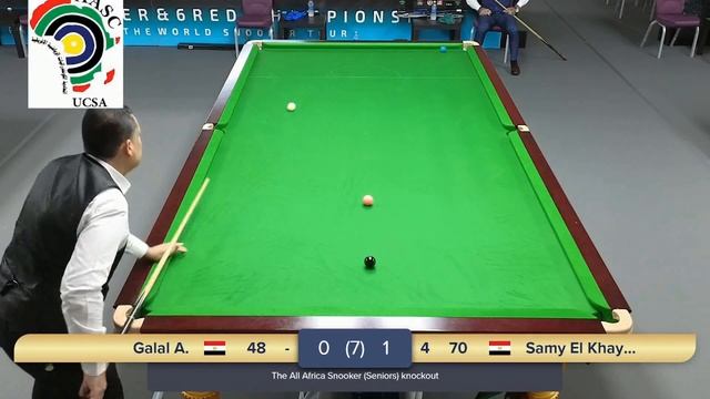 2025 06 22 The All Africa Snooker 2025 Seniors knockout (TV4) Galal Ahmed VS Samy El Khayat Mohamed