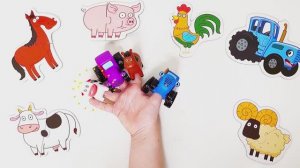 Фигурки Синий трактор. Распаковка игрушек 💙