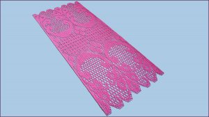 Филейная салфетка крючком. Часть 2.