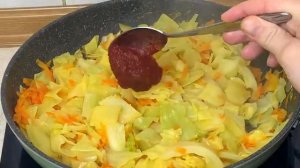 Беру КАПУСТУ и готовлю гениальный Ужин из простых продуктов! Вкусный рецепт из Капусты!