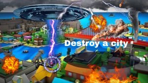 Я разрушил город в роблоксе в игре destroy a city!