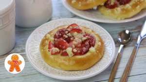 Ватрушки с клубникой