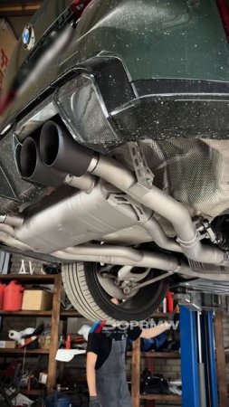 Установили выхлопную систему из титана от Deikin для #BMWm4 G82