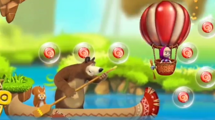 Маша и медведь. Мини игры мультфильм игра