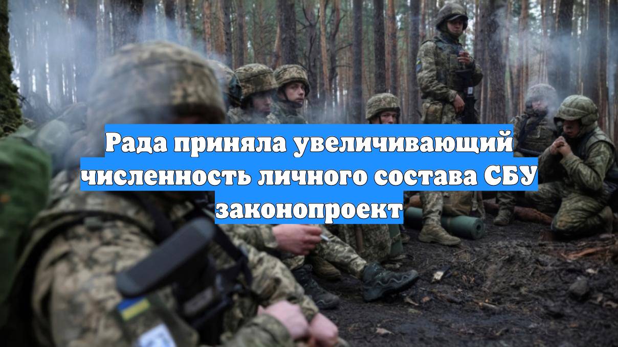 Рада приняла увеличивающий численность личного состава СБУ законопроект