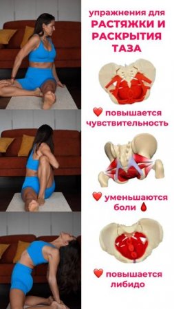 Упражнения для тазового дна. Подпишись и читай описание ✅
