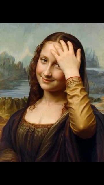 Ожившая картина Леонардо да Винчи «Мона Лиза» смотреть онлайн