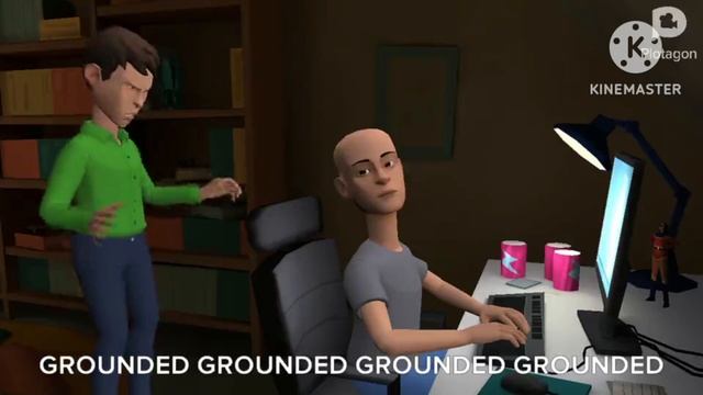 Classic Caillou Not Done With The Computer/Grounded/Eat Salad With Broccoli