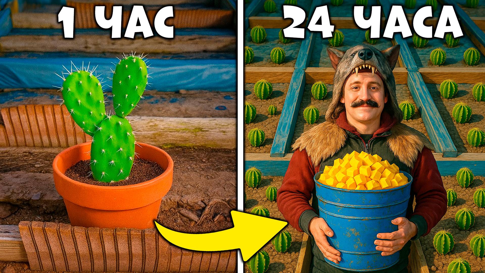 ФЕРМА КАКТУСОВ! Новый способ Фарма СЕРЫ за 24 часа в Rust/Раст