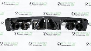 Диффузор BMW M3 G80 M4 G82 G83 с LED стопом и насадками