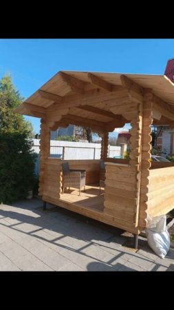 Беседка "Сделай сам" из лиственницы ангарской