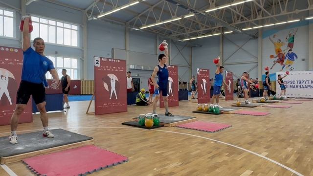 Спортивные Игры Манчаары XXll 09.07.2025 г. Мужчины рывок гири 32кг весовая категория 78 кг группа А