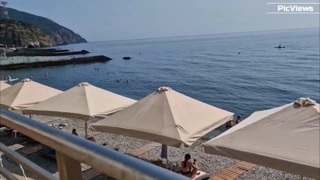 Крым Алушта Партенит сегодня 16 июля 2025. Погода в Алуште сейчас. Обстановка на Городском пляже