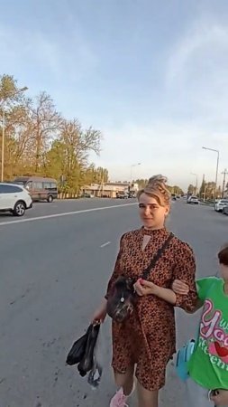 Как переходят  дорогу в поселках Бишкека.ПДД Манаса.