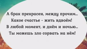 А, брак прекрасен между прочим. Сборник анекдотов №372