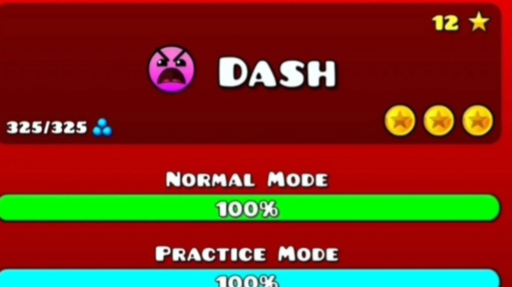 Прохождение уровня "Dash". 3 coins. Geometry dash.  #сезонконтентаRUTUBE