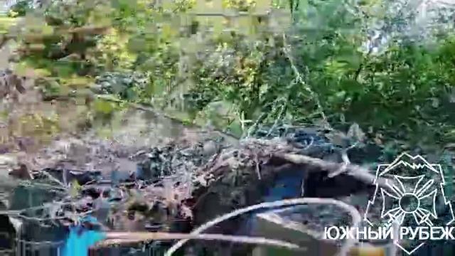 Уничтожение ПУ БПЛА ВСУ операторами дронов группировки "Юг" в районе населенного пункта Белая Гора…