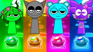 КОМАНДА КРУТЫХ СПРУНКИ VS КОМАНДЫ СУПЕР СПРУНКЕ 148 уровень | МУЛЬТФИЛЬМЫ SPRUNKI в Tiles Hop