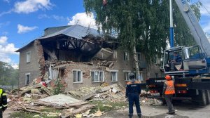 МЧС продолжает работу на месте взрыва в поселке Красный Яр