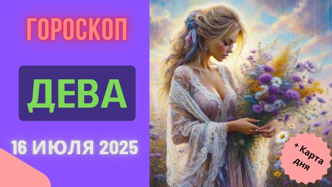 ♍ ДЕВА: ГОРОСКОП НА СЕГОДНЯ, 16 ИЮЛЯ 2025 — ДЕНЬ ПРАКТИЧНОСТИ И ПОРЯДКА!