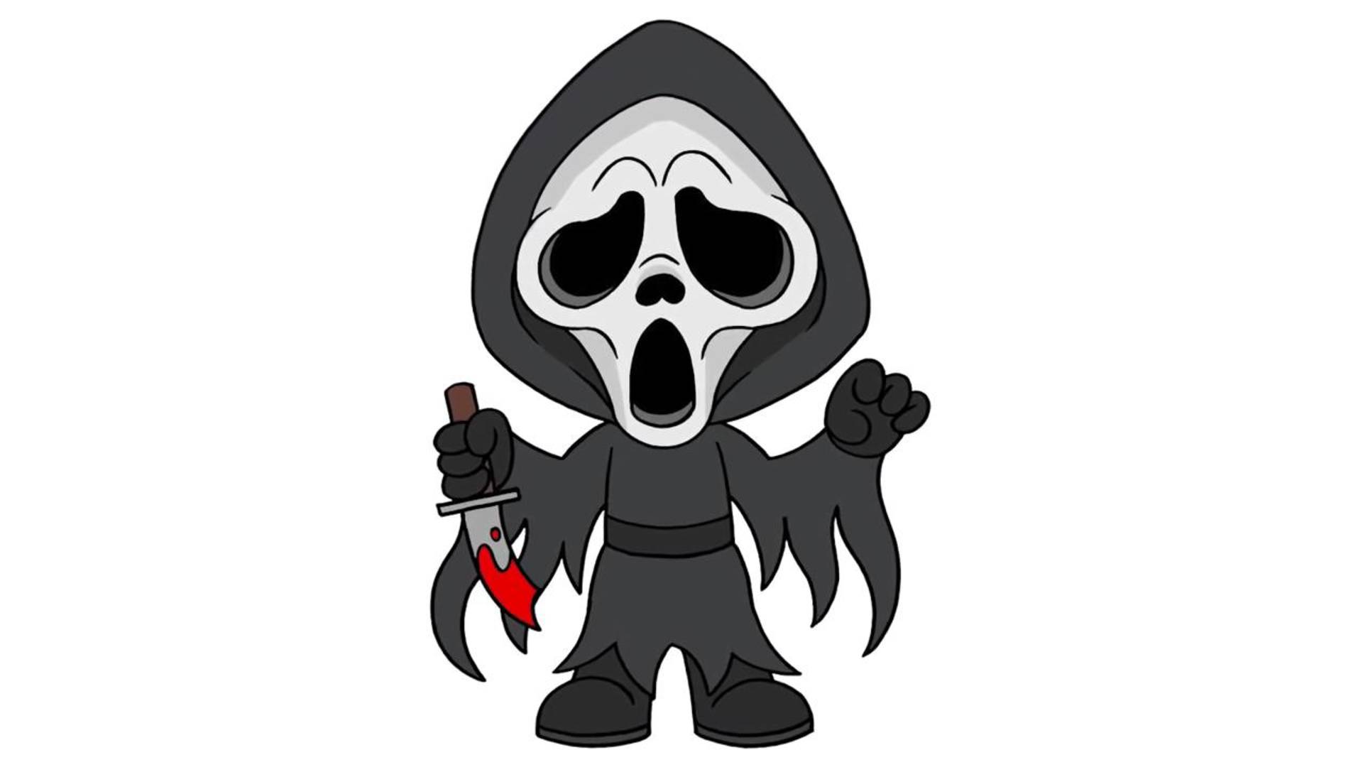 Как нарисовать Лицо призрака С КРИКОМ смотреть онлайн