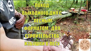 🏕 ПОХОД ВЫХОДНОГО ДНЯ В ЛЕС С "ЛЕСНЫМ ФОРМАТОМ" ДЛЯ СТРОИТЕЛЬСТВА ИЗБУШКИ 🌲ДОБРАЯ АТМОСФЕРА ЛЕСА