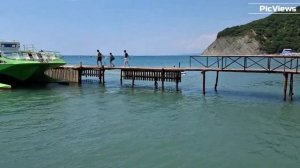 Геленджик Архипо-Осиповка Центральный пляж сегодня 16 июля 2025. Море и погода в Геленджике  сейчас