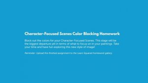 3. Character Focused Scenes Color Blocking Homework
