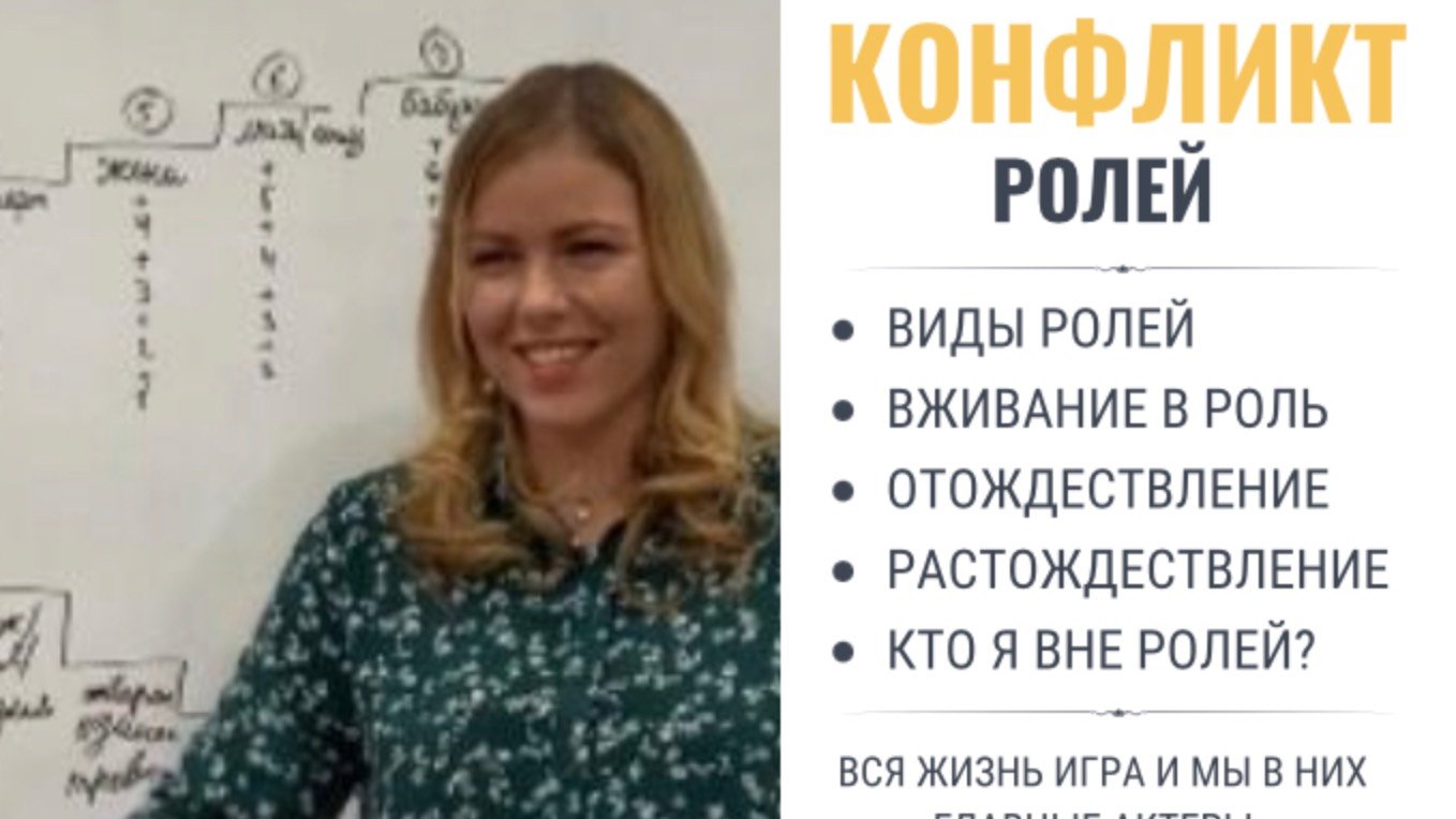 Конфликты ролей. Кто Я вне социальных ролей?