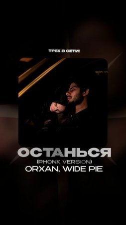 Премьера!

ORXAN, WIDE PIE — Останься (Phonk Version)