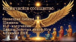 КОСМИЧЕСКОЕ СООБЩЕСТВО: Созвездие Лебедя, Шаманы, Циклы Золотых веков Юги, Алхимия ДНК