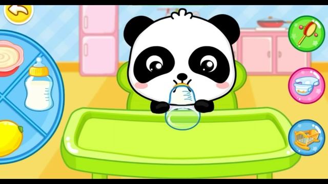 Уход за малышом и игра Панда для самых маленьких #Мультики #длядетей #питомцы #уход смотреть онлайн