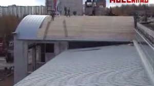 Пример выполнения монтажа фальцевой кровли
