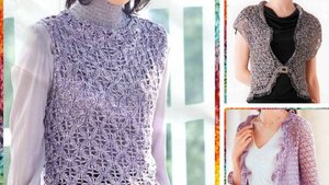 9 АЖУРНЫХ кофточек крючком. ВЯЗАНИЕ.