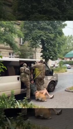 🇺🇦Утренняя прогулка с собакой во Львове не удалась. 
🫡Мобилизован прямо из подъезда…