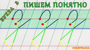Пишем понятно строчную букву З