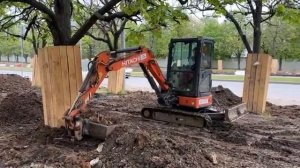 Практическое обучение стажера, экскаватор Hitachi ZX33U-5A #excavator  #hitachi  #parts70