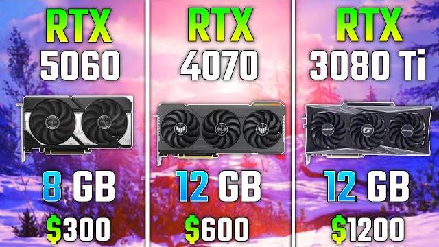 RTX 5060 vs RTX 4070 vs RTX 3080 Ti | Test in 7 Games