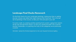 1. Landscape Final Checks Homework